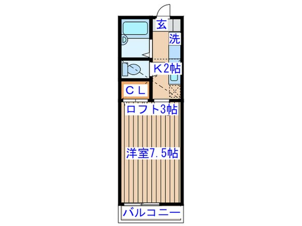 サンハイツｋ米ヶ袋の物件間取画像